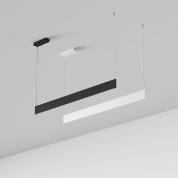 Spot pe sina STEEL negru Ideal Lux 368771, L120 cm, 24W