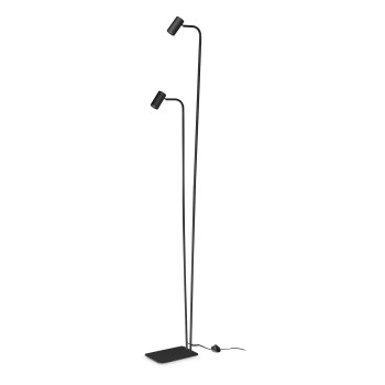 Lampadar GINGER negru Ideal Lux 326672, 2xGU10