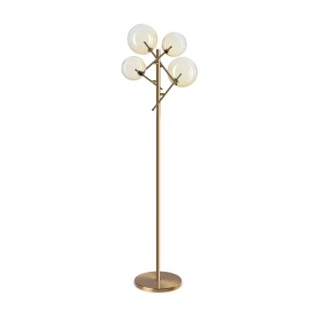 Lampadar EQUINOXE fumuriu Ideal Lux 348285, 4xG4