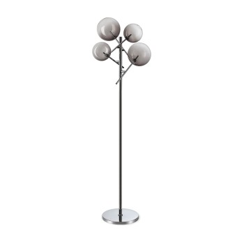 Lampadar EQUINOXE fumuriu Ideal Lux 348292, 4xG4