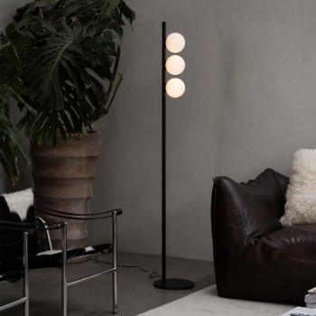Lampadar BINOMIO negru Ideal Lux 369327, 3xG9