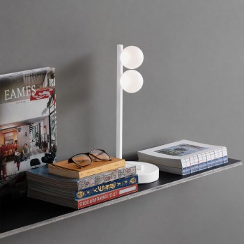 Veioza BINOMIO alb Ideal Lux 353203, 1xG9