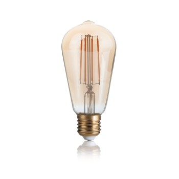 Bec LED decorativ E27 chihlimbar Ideal Lux 151694, 4W, 2200K