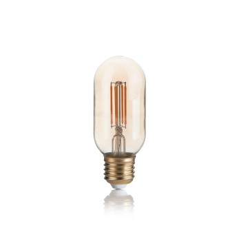 Bec LED decorativ E27 sferic chihlimbar Ideal Lux 151700, 4W, 2200K