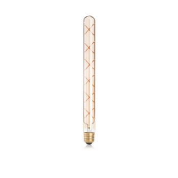 Bec LED decorativ E27 liniar chihlimbar Ideal Lux 201252, 6W, 1800K