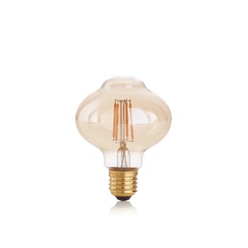 Bec LED decorativ E27 chihlimbar Ideal Lux 201283, 4W, 1800K