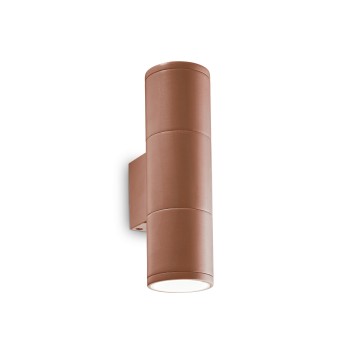 Aplica exterior IP44 GUN cafeniu Ideal Lux 163635, 2xGU10