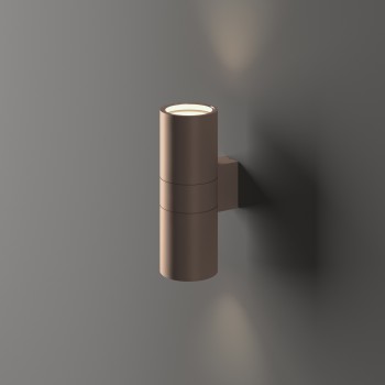 Aplica exterior IP44 GUN cafeniu Ideal Lux 163635, 2xGU10