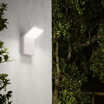 Aplica exterior LED IP54 STYLE alb Ideal Lux 209852, 9W