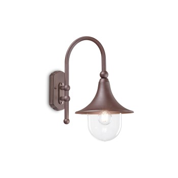 Aplica exterior IP43 CIMA cafeniu Ideal Lux 246826, 1xE27