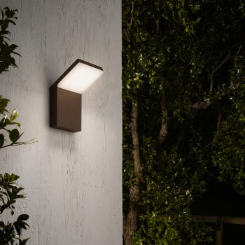 Aplica exterior LED IP54 STYLE cafeniu Ideal Lux 322681, 8.5W