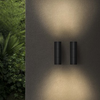 Aplica exterior IP54 GUN negru Ideal Lux 092317, 2xE27