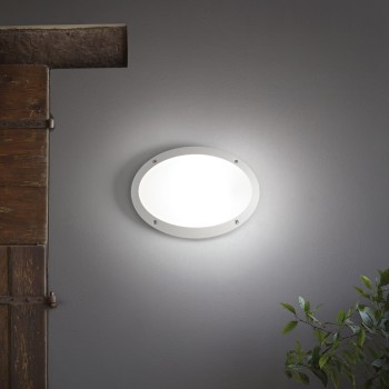 Aplica exterior IP66 POLAR alb Ideal Lux 096711, 1xE27