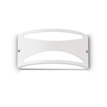 Aplica exterior IP54 REX alb Ideal Lux 092430, 1xE27