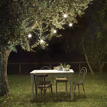 Ghirlanda luminoasa exterior IP44 FIESTA negru Ideal Lux 159836, 4 m, 5xE27