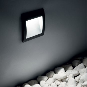 Spot exterior LED IP65 WIRE antracit Ideal Lux 255514, 14x14 cm, 4W