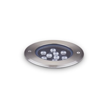 Spot exterior LED IP67 FLOOR otel Ideal Lux 255682, D14 cm, 12W