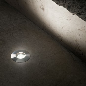 Spot exterior LED IP67 ROCKET otel Ideal Lux 370989, D5.5 cm, 2W