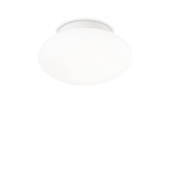 Plafoniera exterior IP44 BUBBLE alb Ideal Lux 135250, D33.5 cm, 1xE27