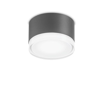 Plafoniera exterior IP44 URANO antracit Ideal Lux 168111, D12 cm, 1xGX53