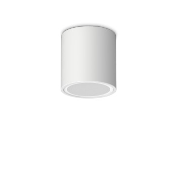 Plafoniera exterior IP54 TECHO alb Ideal Lux 318127, D9 cm, 1xGU10