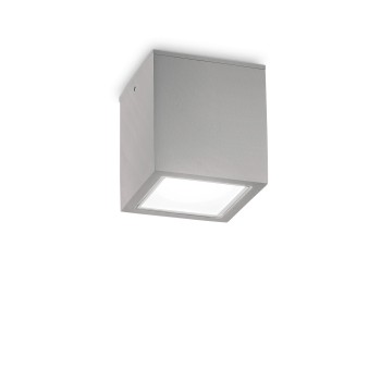 Plafoniera exterior IP54 TECHO gri Ideal Lux 326887, 15x15 cm, 1xGU10