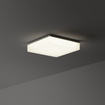 Plafoniera exterior LED IP65 SNOW alb Ideal Lux 326238, 25x25 cm, 18W