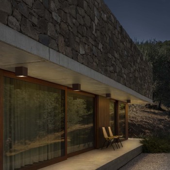 Plafoniera exterior IP54 TECHO gri Ideal Lux 326887, 15x15 cm, 1xGU10
