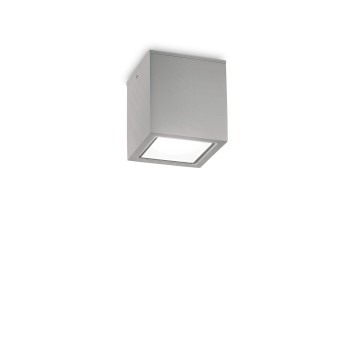 Plafoniera exterior IP54 TECHO gri Ideal Lux 326894, 9x9 cm, 1xGU10