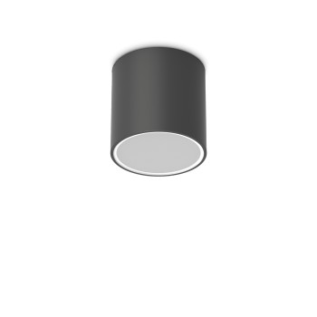 Plafoniera exterior IP54 TECHO negru Ideal Lux 342719, D15 cm, 1xGU10