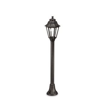 Stalp iluminat gradina IP55 DAFNE negru Ideal Lux 101514, H110 cm, 1xE27