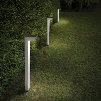 Stalp iluminat gradina IP65 SIRIO alb Ideal Lux 115085, H80 cm, 1xGX53