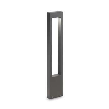 Stalp iluminat gradina IP44 VEGA antracit Ideal Lux 136028, H80 cm, 1xG9