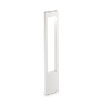 Stalp iluminat gradina IP44 VEGA alb Ideal Lux 136035, H80 cm, 1xG9