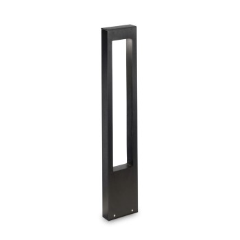 Stalp iluminat gradina IP44 VEGA negru Ideal Lux 136059, H80 cm, 1xG9