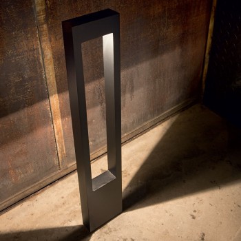 Stalp iluminat gradina IP44 VEGA negru Ideal Lux 136059, H80 cm, 1xG9