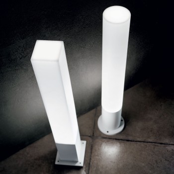 Stalp iluminat gradina IP65 EDO antracit Ideal Lux 138510, H80 cm, 1xGX53