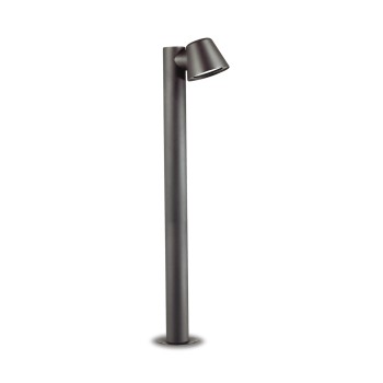 Stalp iluminat gradina IP43 GAS antracit Ideal Lux 139470, H80 cm, 1xGU10