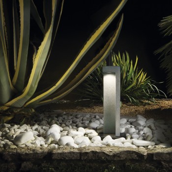 Stalp iluminat gradina LED IP55 TITANO Ideal Lux 157856, H49 cm, 8.5W