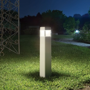 Stalp iluminat gradina IP55 COSMO alb Ideal Lux 187877, H80 cm, 1xGX53