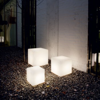 Stalp iluminat gradina IP65 LUNA alb Ideal Lux 191607, H50 cm, 1xE27