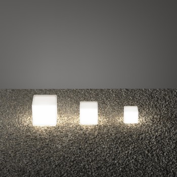 Stalp iluminat gradina IP65 LUNA alb Ideal Lux 191577, H30 cm, 1xE27