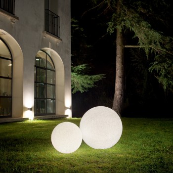 Stalp iluminat gradina IP65 DORIS alb Ideal Lux 195490, H59 cm, 1xE27