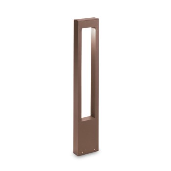 Stalp iluminat gradina IP44 VEGA cafeniu Ideal Lux 213361, H80 cm, 1xG9