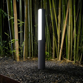 Stalp iluminat gradina LED IP44 ETERE antracit Ideal Lux 246932, H60.5 cm, 9.5W