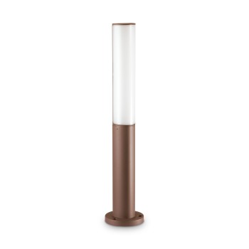 Stalp iluminat gradina LED IP44 ETERE cafeniu Ideal Lux 246956, H60.5 cm, 9.5W