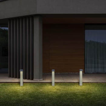 Stalp iluminat gradina IP65 SIRIO gri Ideal Lux 246970, H60 cm, 1xGX53