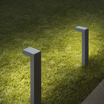 Stalp iluminat gradina IP65 SIRIO gri Ideal Lux 246970, H60 cm, 1xGX53