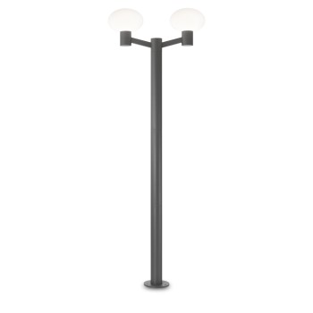 Stalp iluminat gradina IP44 CLIO antracit Ideal Lux 249490, H197 cm, 2xE27