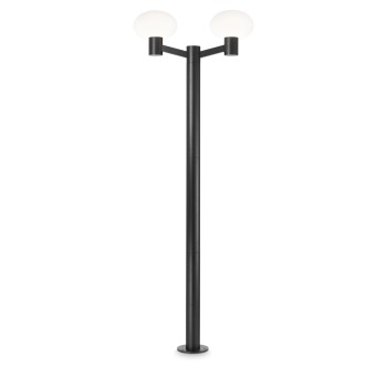 Stalp iluminat gradina IP44 CLIO negru Ideal Lux 249520, H197 cm, 2xE27